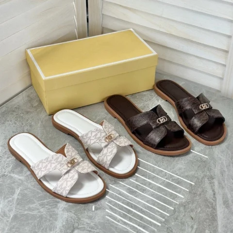 Michael Kors MK Logo Slide Sandals