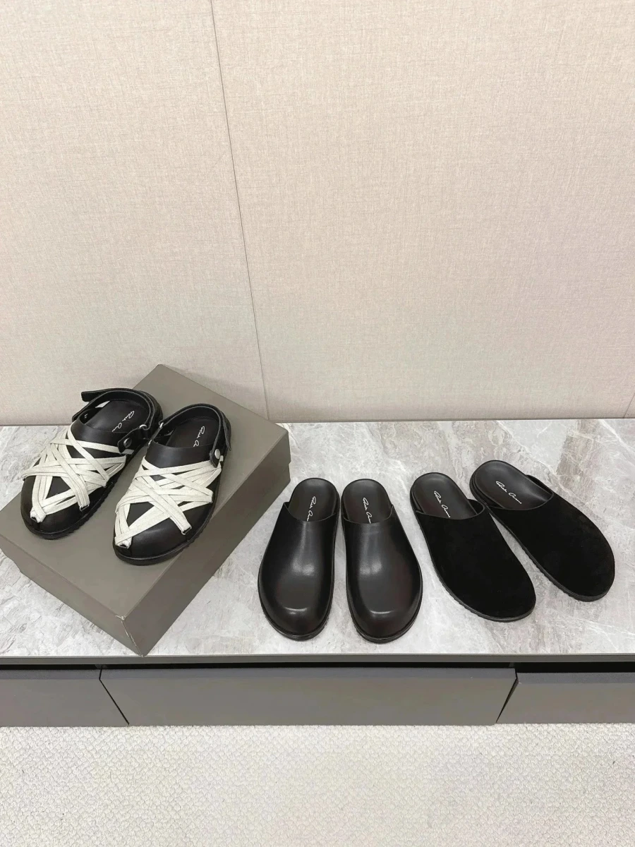 Rick Owens Geobasket Slide Sandals