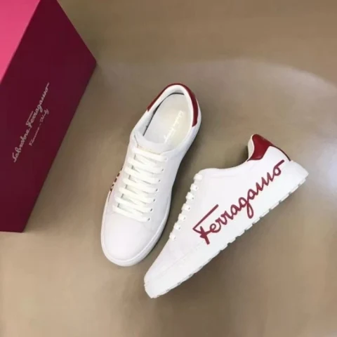 Salvatore Ferragamo Gancini Logo Sneakers Low-Top Sneakers