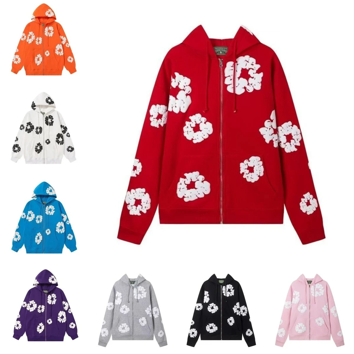 Denim Tears Zip-Up Hoodie