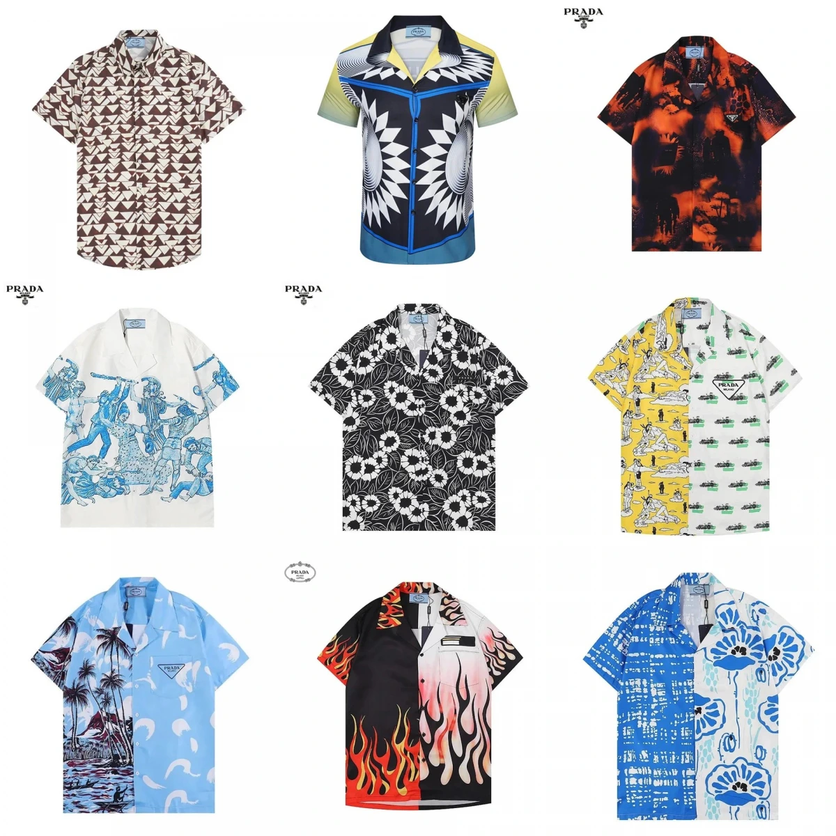 Prada Short-Sleeve Button-Up Shirt