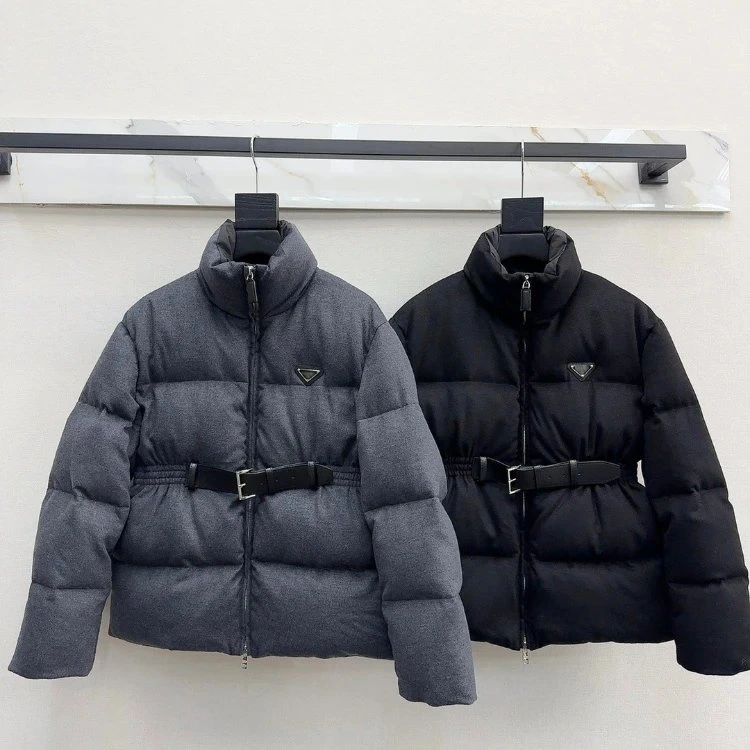 Prada Re-Nylon Belted Puffer Jacket