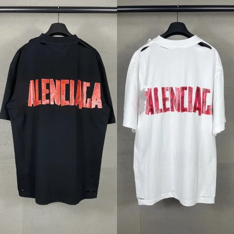 Balenciaga Tape Print Graphic T-Shirt