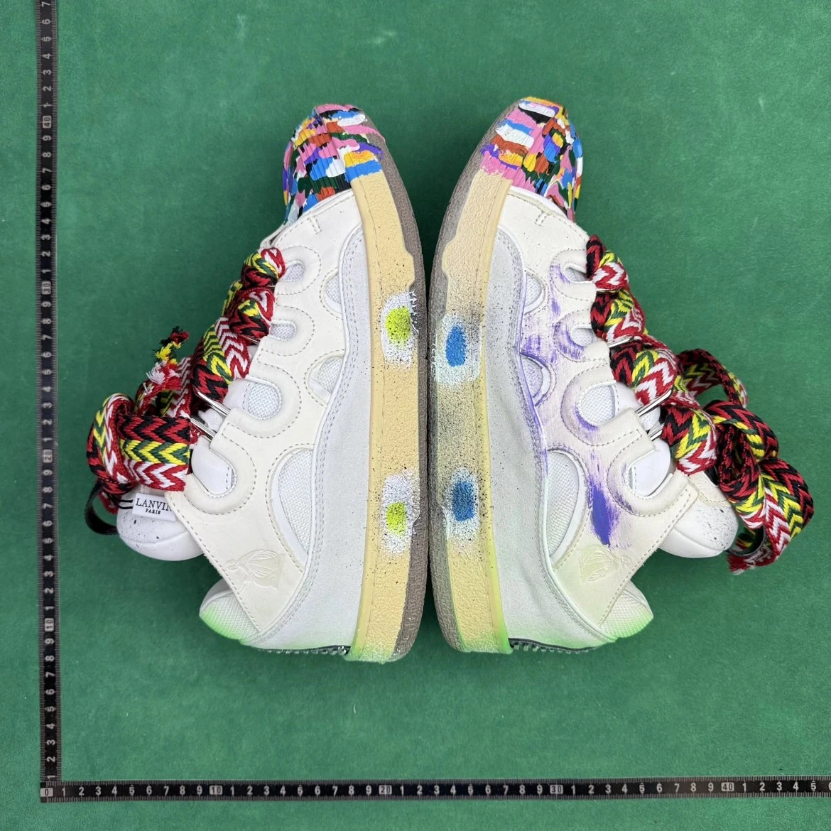 LANVIN Leather Curb Sneakers