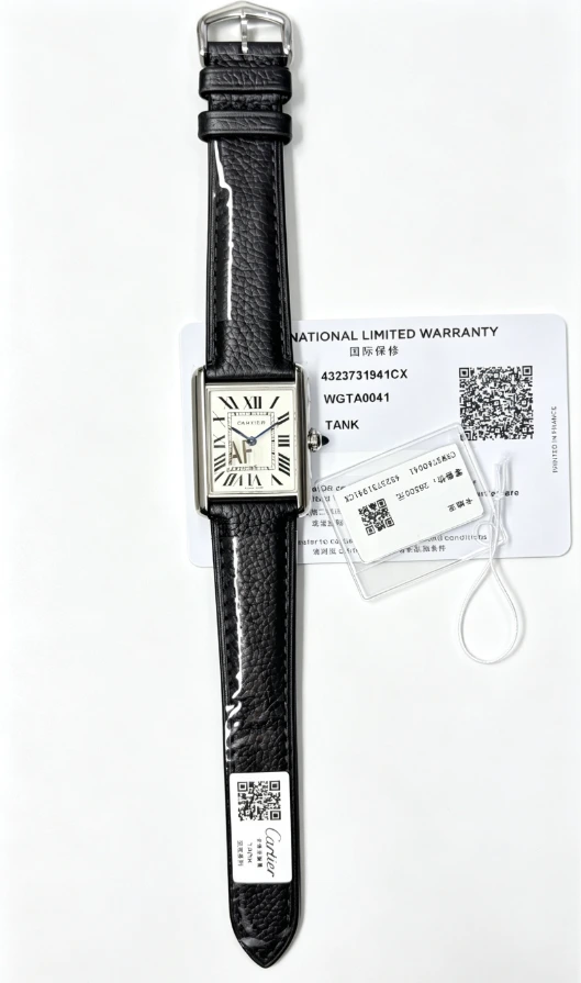 Cartier Tank Watch - Silver Dial