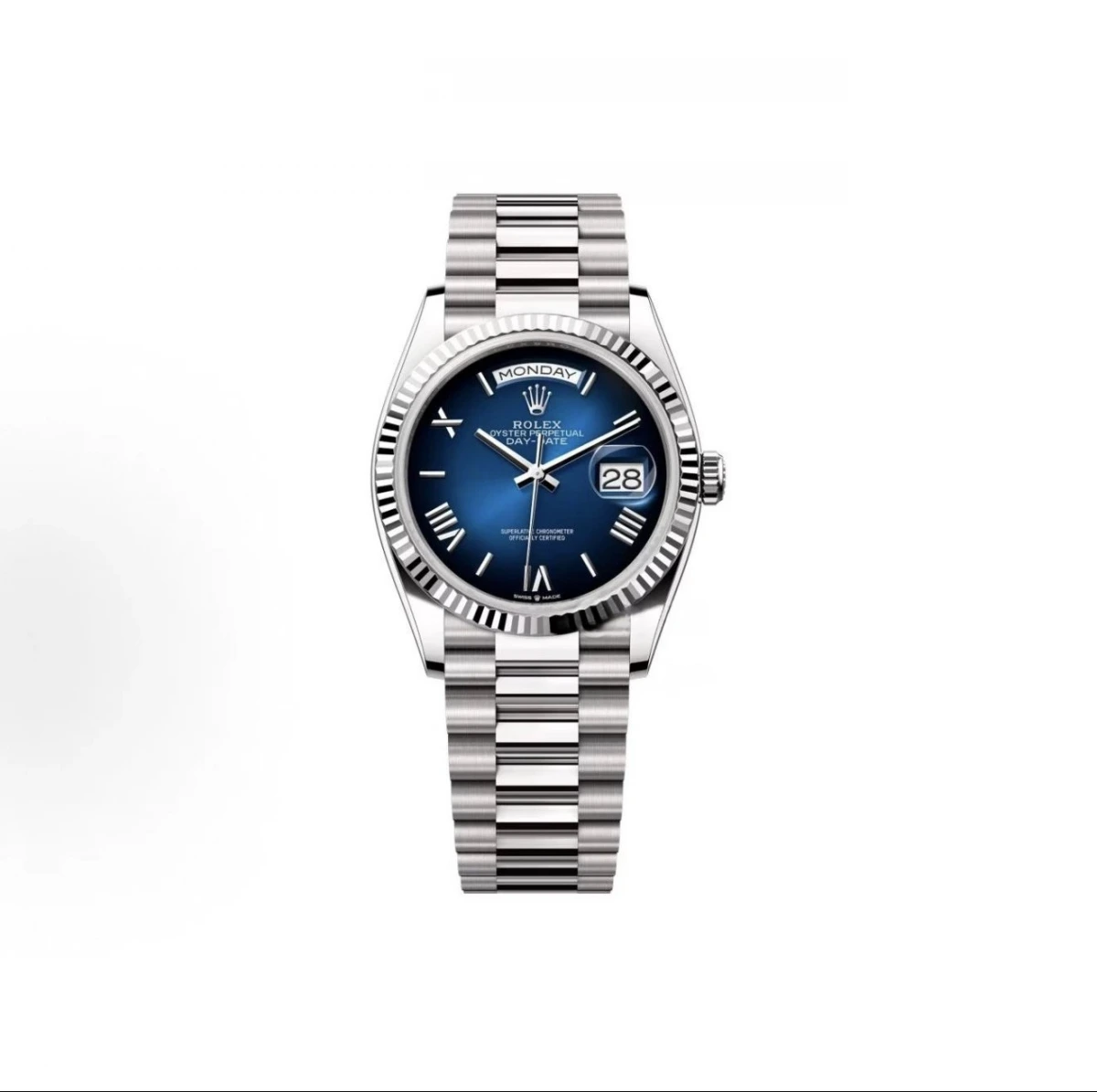 Rolex Oyster Perpetual Day-Date Watch - Blue Dial