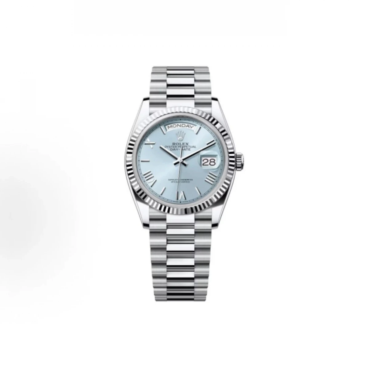 Rolex Oyster Perpetual Day-Date Watch - Ice Blue Dial