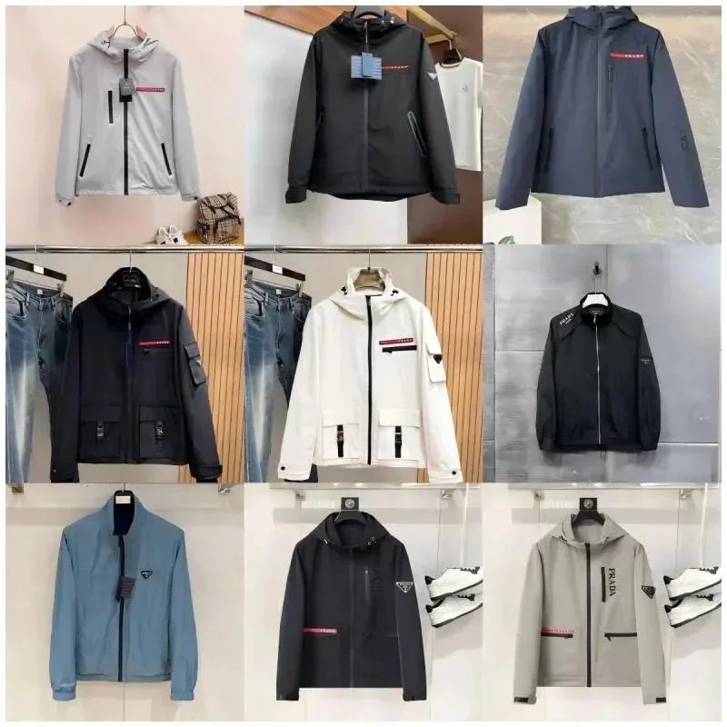 Prada Hooded Windbreaker Jacket