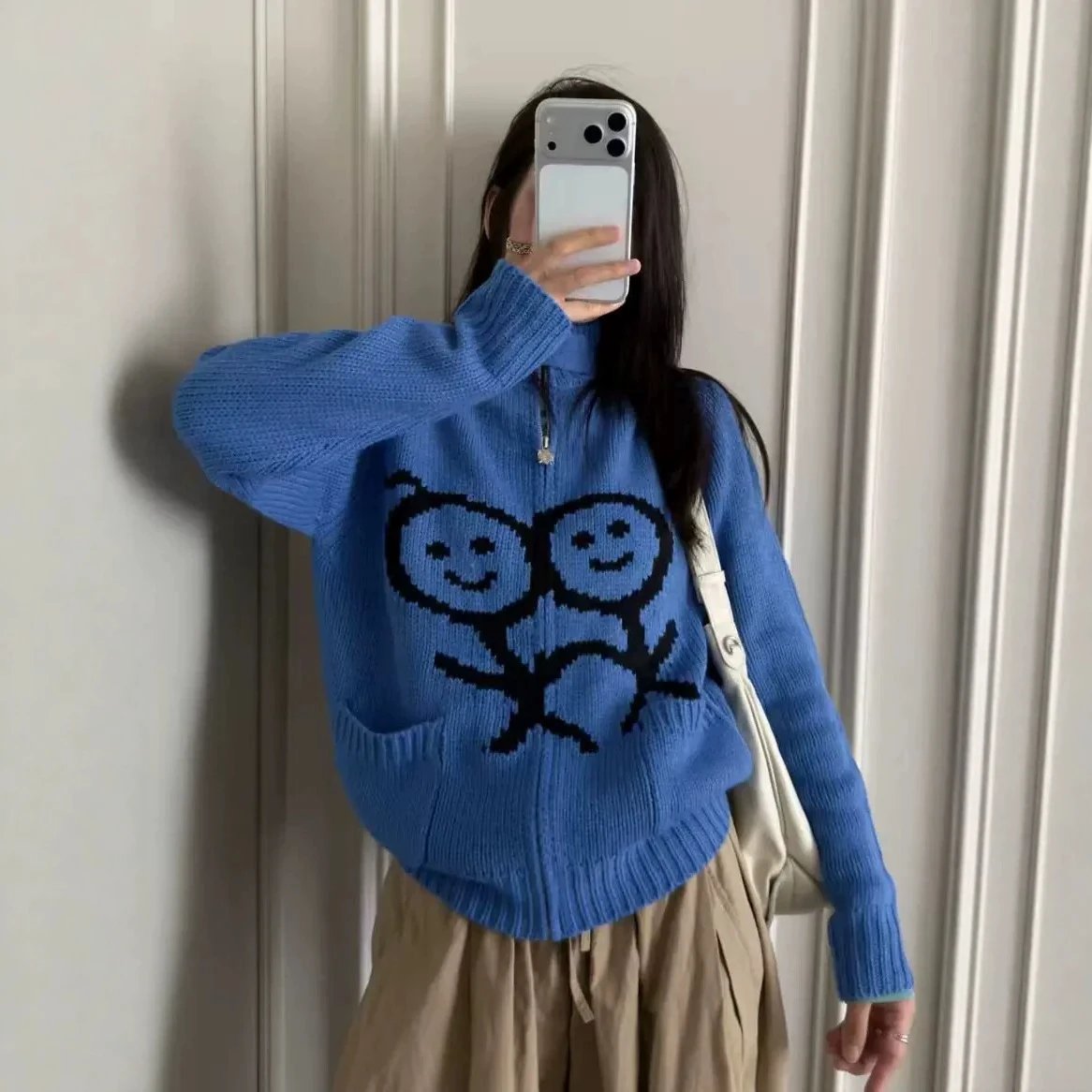 A FEW GOOD KIDS Zip-Up Knit Cardigan
